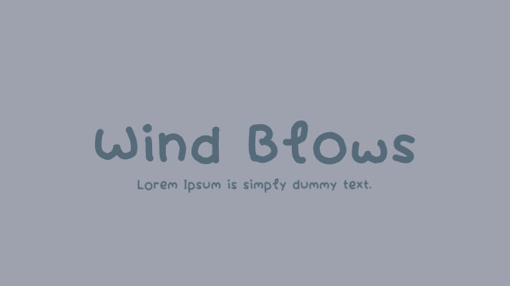 Wind Blows Font