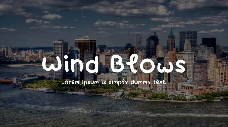Wind Blows Font