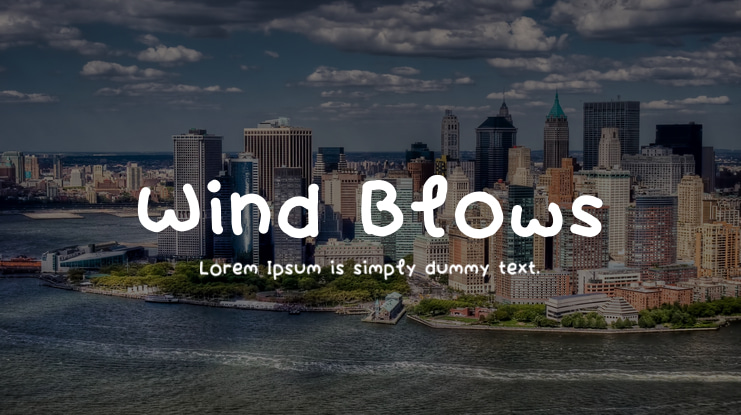 Wind Blows Font