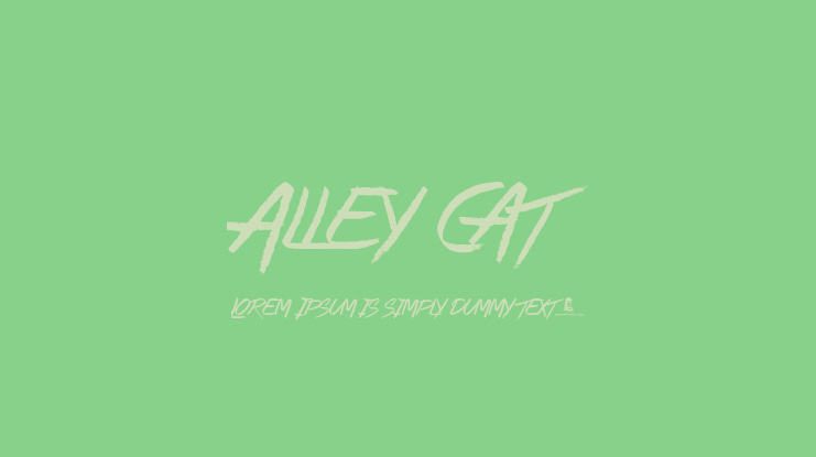 Alley Cat Font