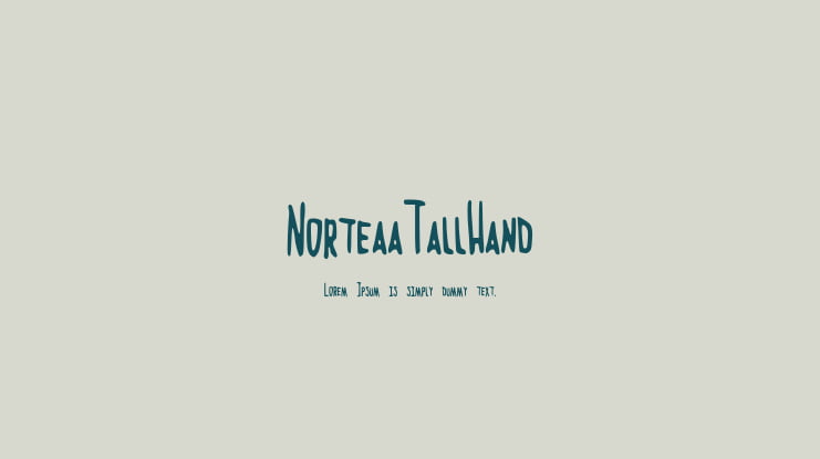 NorteaaTallHand Font