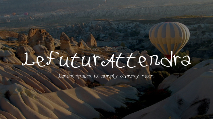 LeFuturAttendra Font