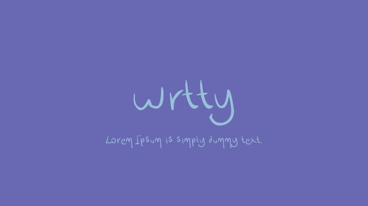 wrtty Font