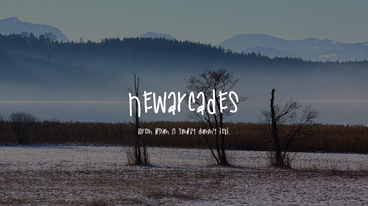 NewArcades Font