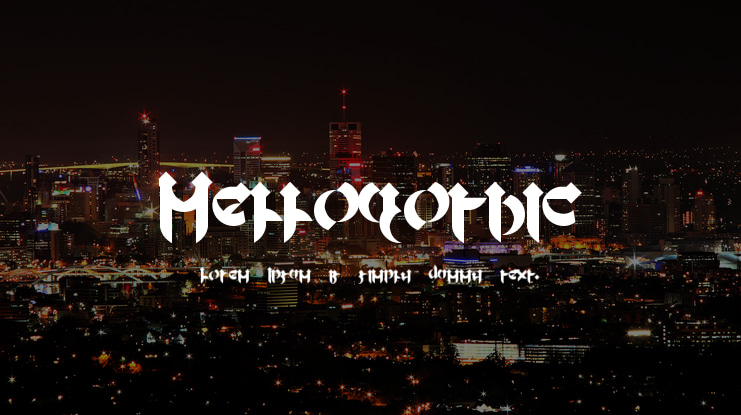 Mellogothic Font
