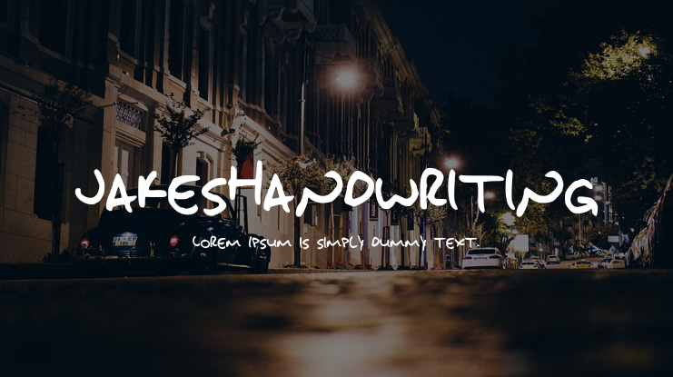 JakesHandwriting Font
