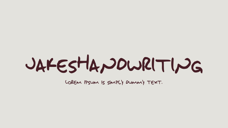 JakesHandwriting Font