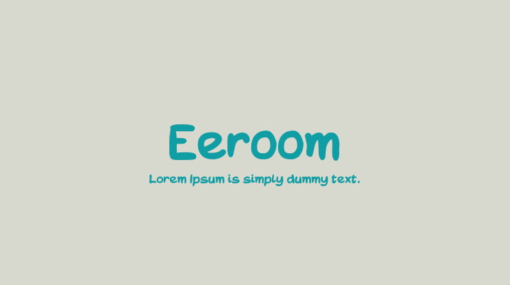 Eeroom Font