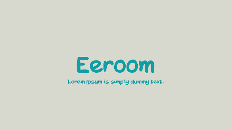 Eeroom Font