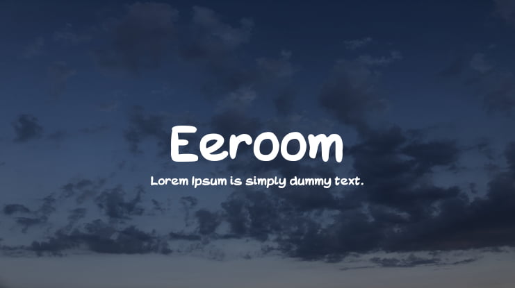 Eeroom Font