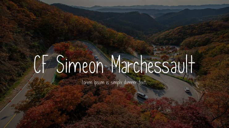 CF Simeon Marchessault Font