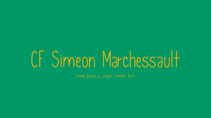 CF Simeon Marchessault Font