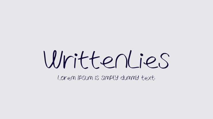 WrittenLies Font