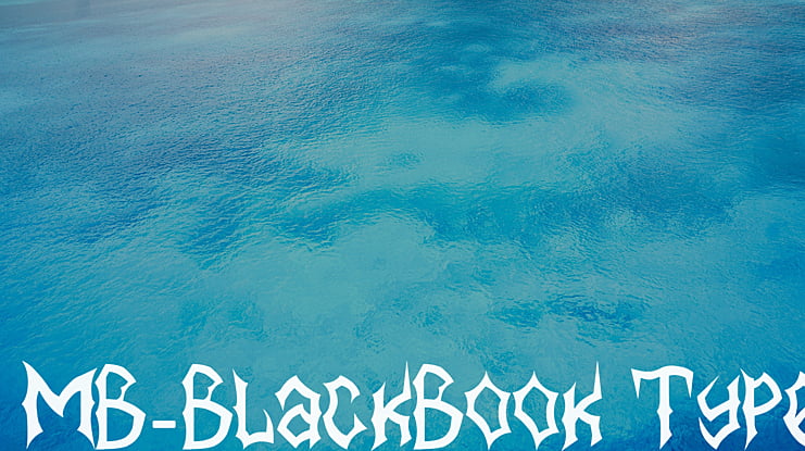 MB BlackBook Type Font