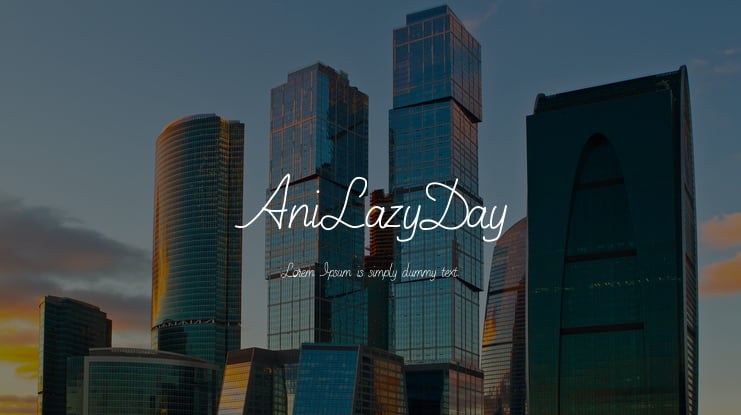 AniLazyDay Font