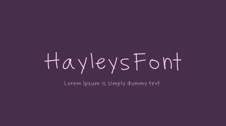 HayleysFont Font