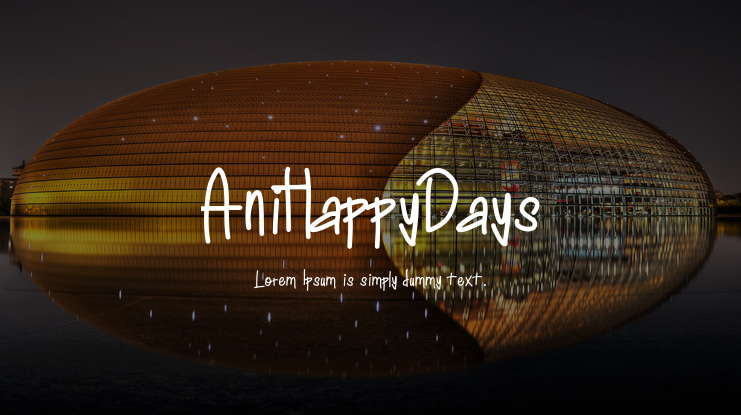AniHappyDays Font