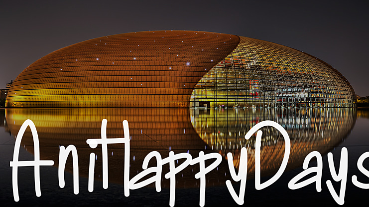 AniHappyDays Font