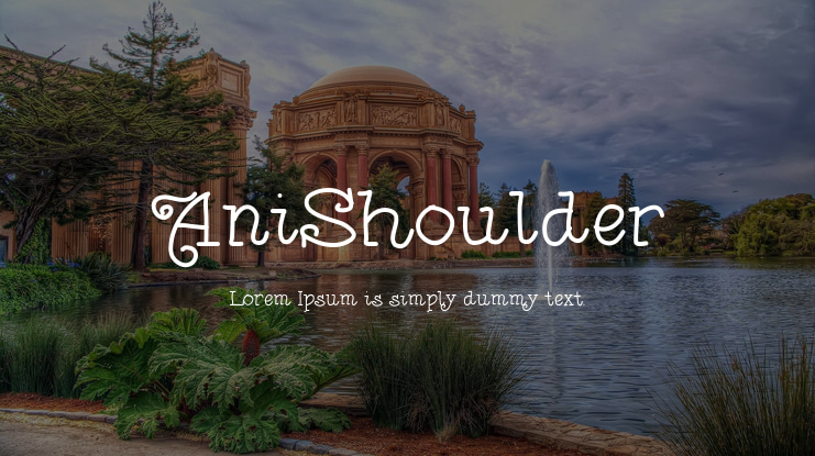 AniShoulder Font
