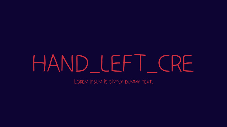 HAND_LEFT_CRE Font