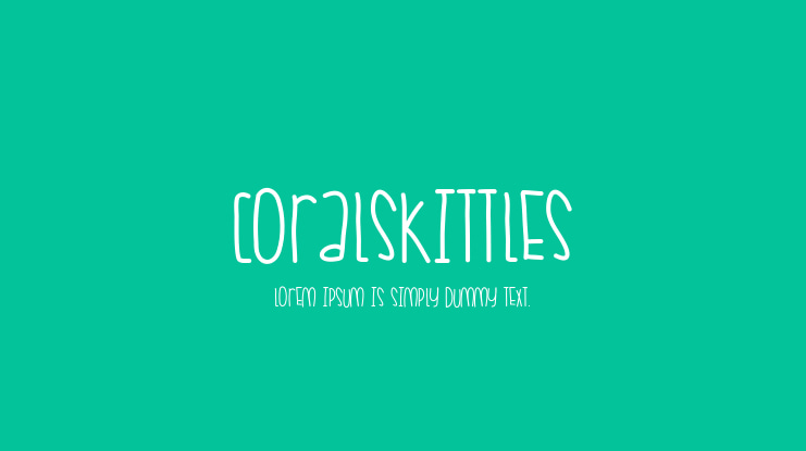 CoralSkittles Font