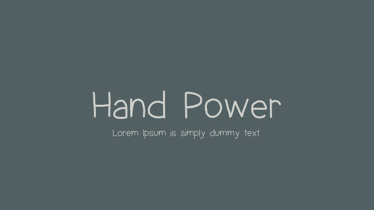 Hand Power Font