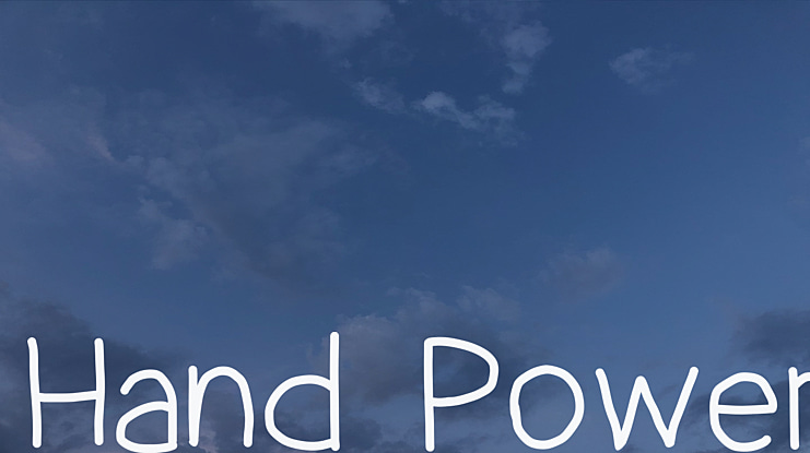 Hand Power Font