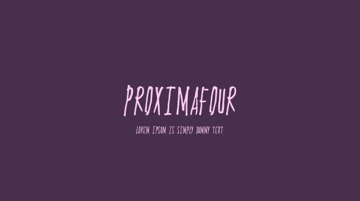 ProximaFour Font