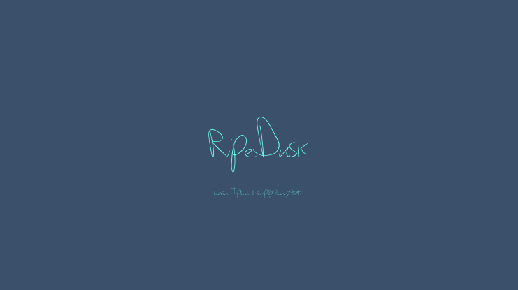 RipeDusk Font