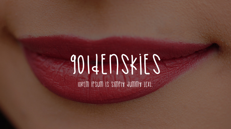 GoldenSkies Font