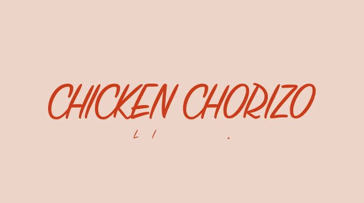 CHICKEN CHORIZO Font