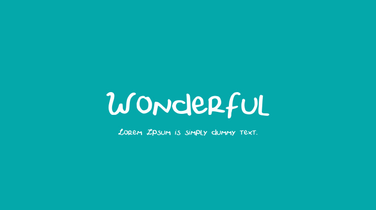 Wonderful Font
