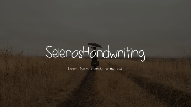 SelenasHandwriting Font