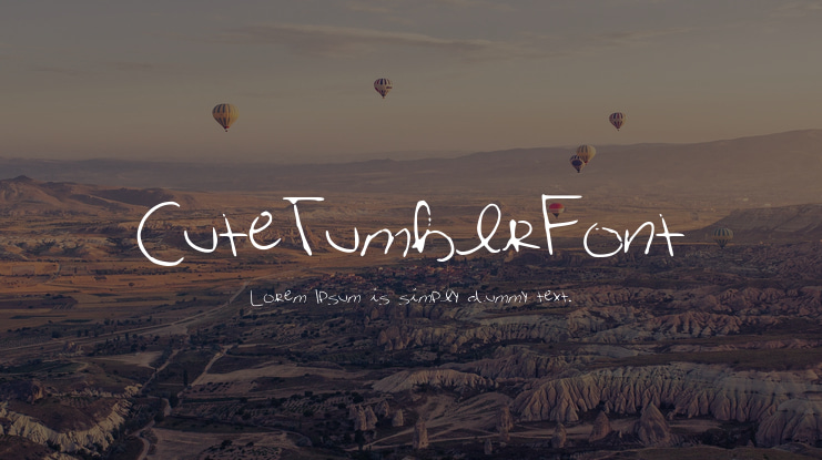 CuteTumblrFont Font