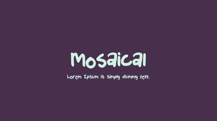 Mosaical Font