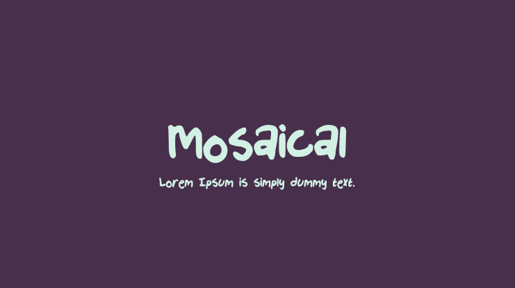 Mosaical Font