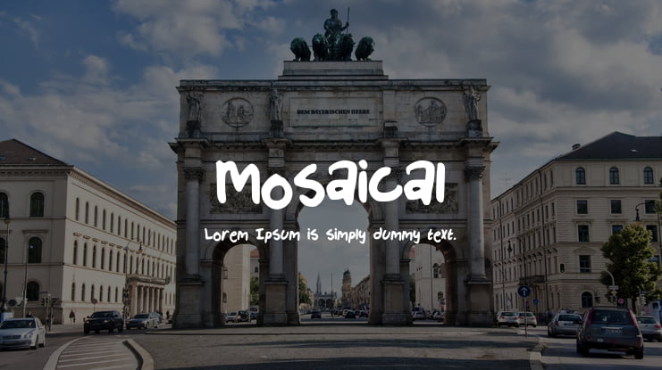Mosaical Font