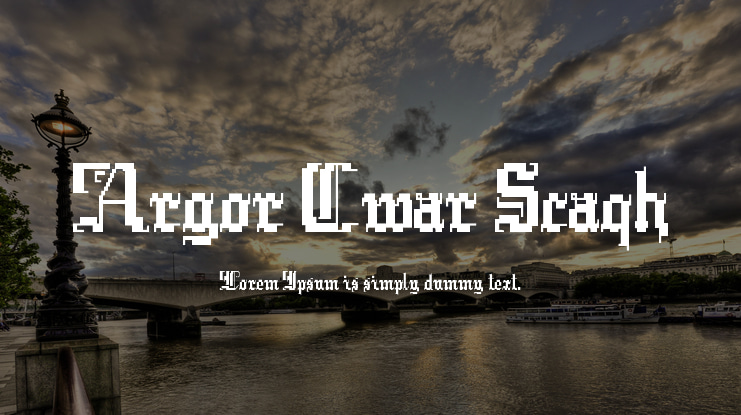Argor Cwar Scaqh Font