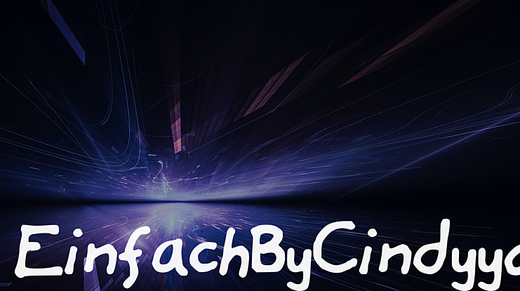 EinfachByCindyyo Font