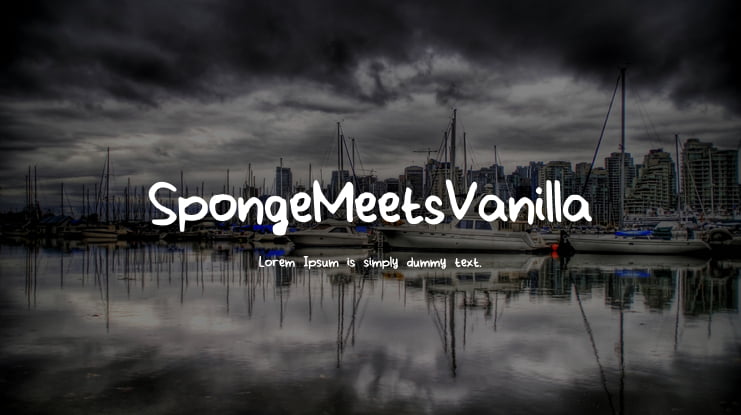 SpongeMeetsVanilla Font