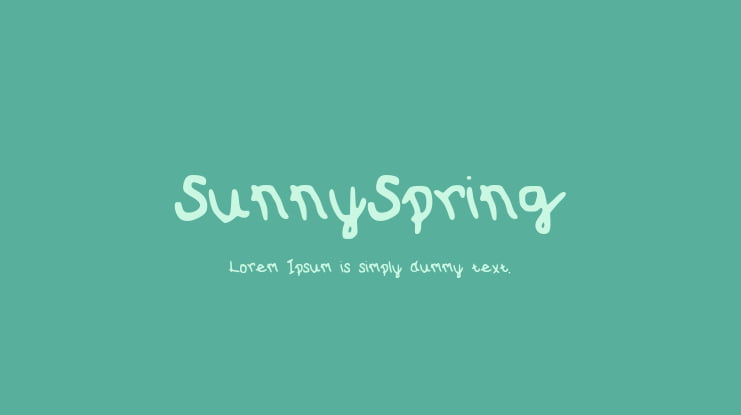 SunnySpring Font