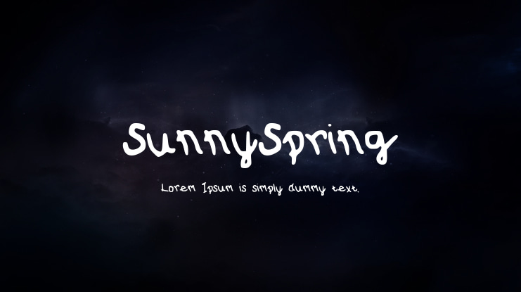 SunnySpring Font