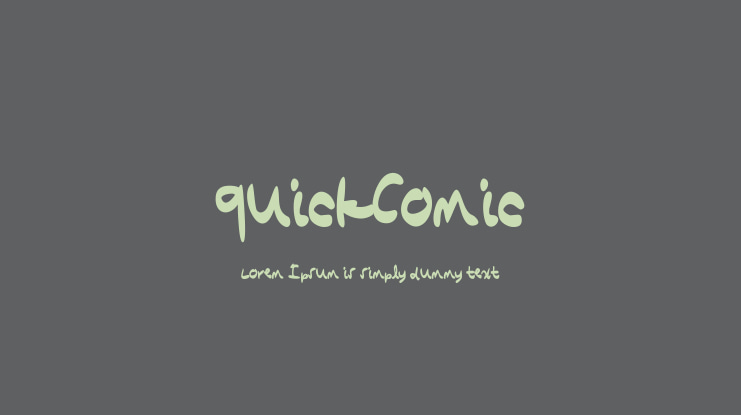 QuickComic Font