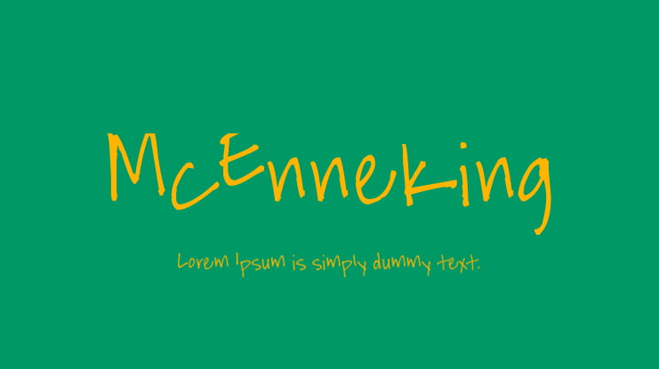 McEnneking Font