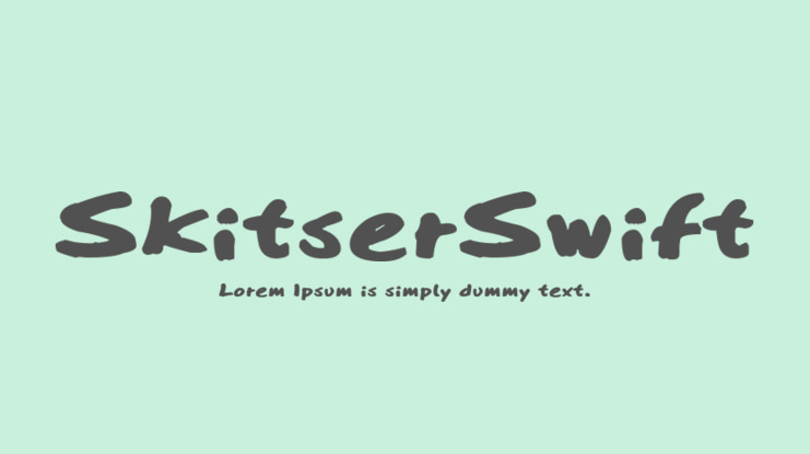 SkitserSwift Font
