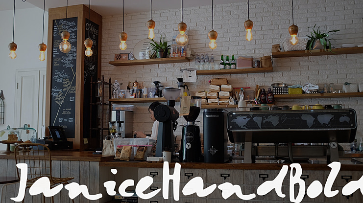 JaniceHandBold Font