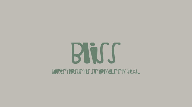 Bliss Font