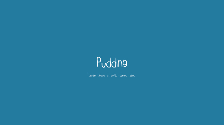 Pudding Font