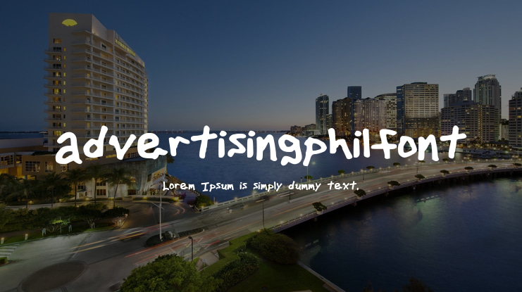 advertisingphilfont Font