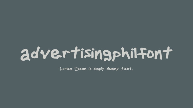 advertisingphilfont Font